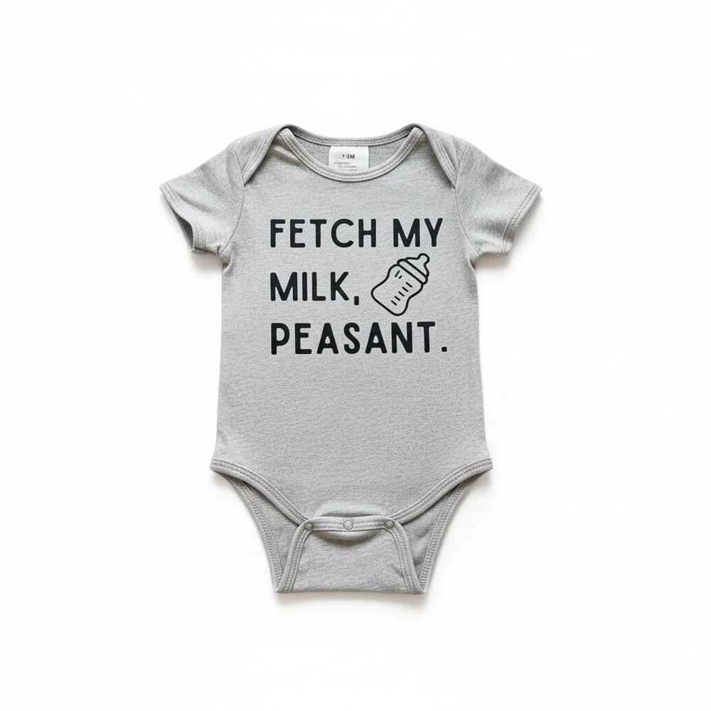 Gray Baby Onesie 1-3 month